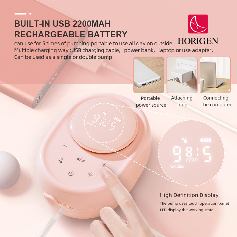 Horigen 2242A LCD Design 3 Modes 9 Vacuum Levels 5 Speed Types Dual Electric Breast Pump