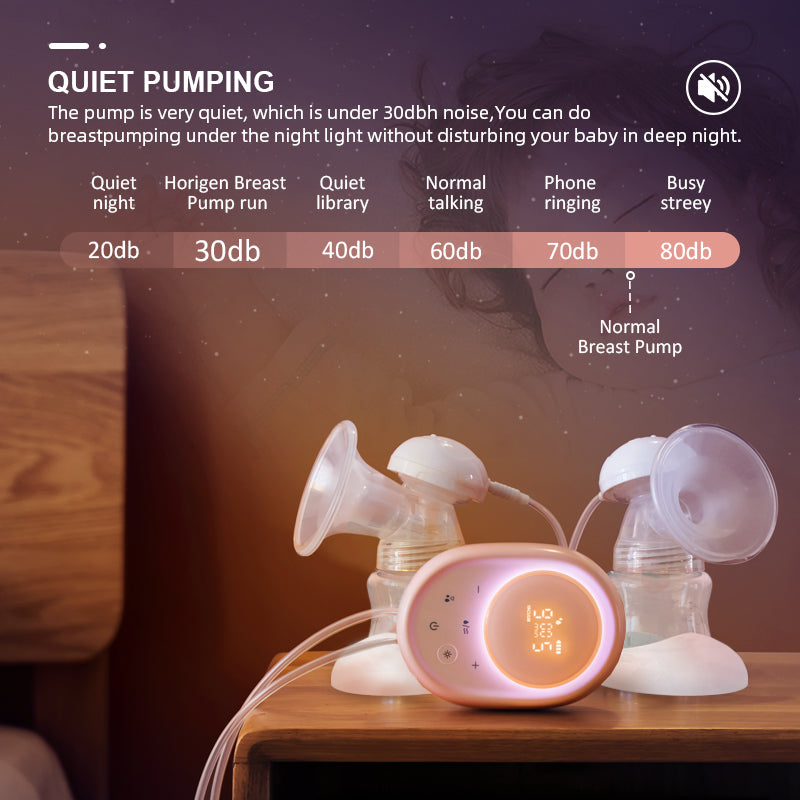 Horigen 2242A LCD Design 3 Modes 9 Vacuum Levels 5 Speed Types Dual Electric Breast Pump